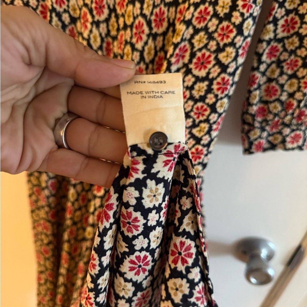 Doen Charleston Maxi Dress in Navy Bellflower Blossom Floral - Picture 12 of 13